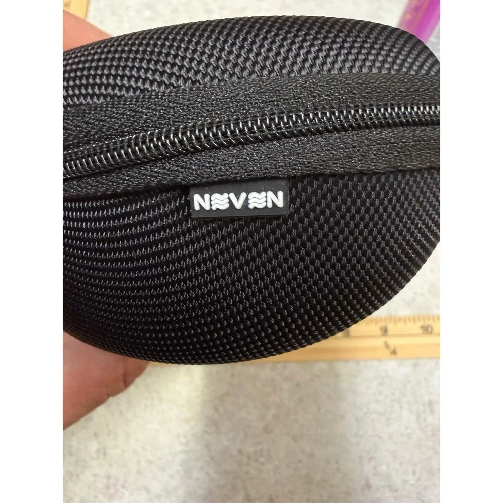 NEVEN Sunglasses Hard Case Black Zip‎ EVA Shell Protective Eyeglass Storage